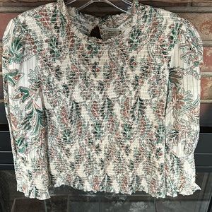 Veronica Beard, size 10 ruched top.  Worn once.